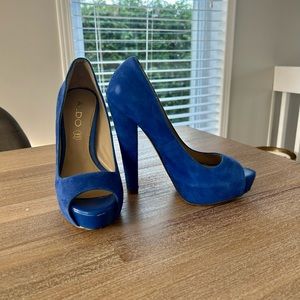 Blue high heels Aldo